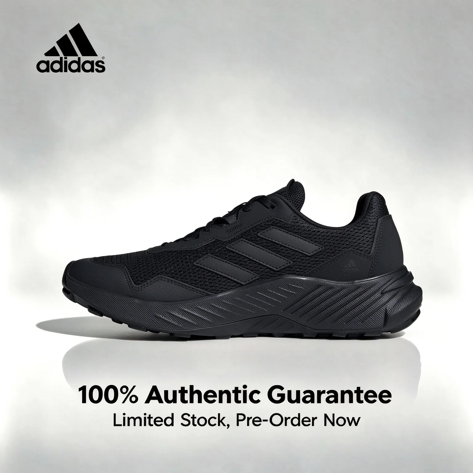 adidas Tracefinder Trail Comfortable Casual Versatile Mesh Low-Top Trail Running Shoes for Men and Women, Black IE5906