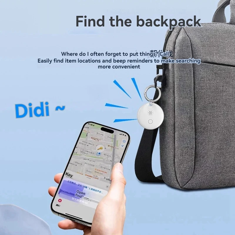 

Умный мини-локатор слежения для Airtag Findmy, глобальный поиск, локатор с защитой от потери, мини-круглый трекер для детей, собак, домашних животных