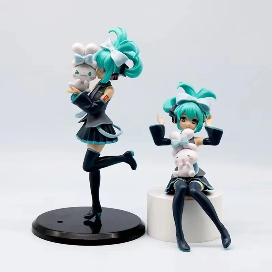 Hatsune Miku X Cinnamoroll Anime Figur Kawaii Miku Action Figure PVC Erwachsene Sammlung Modell Puppe Spielzeug Geschenke