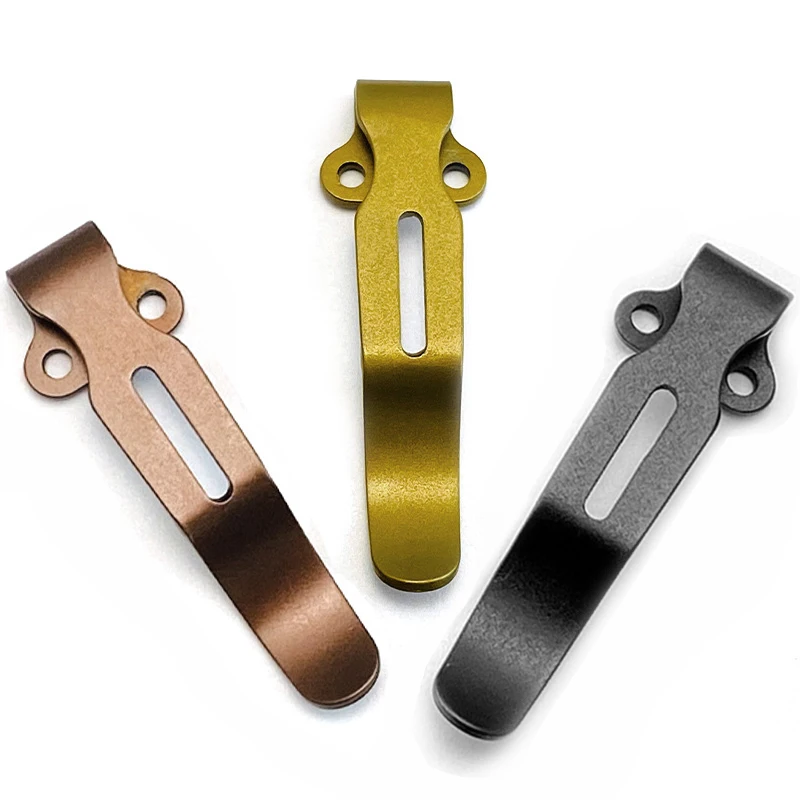 Clipe de Bolso de Titânio para Faca (1/2 Peça) para Benchmade Griptillian Bugout 535 940 Mini-Grip Emerson Commander ProTech ZT 0640