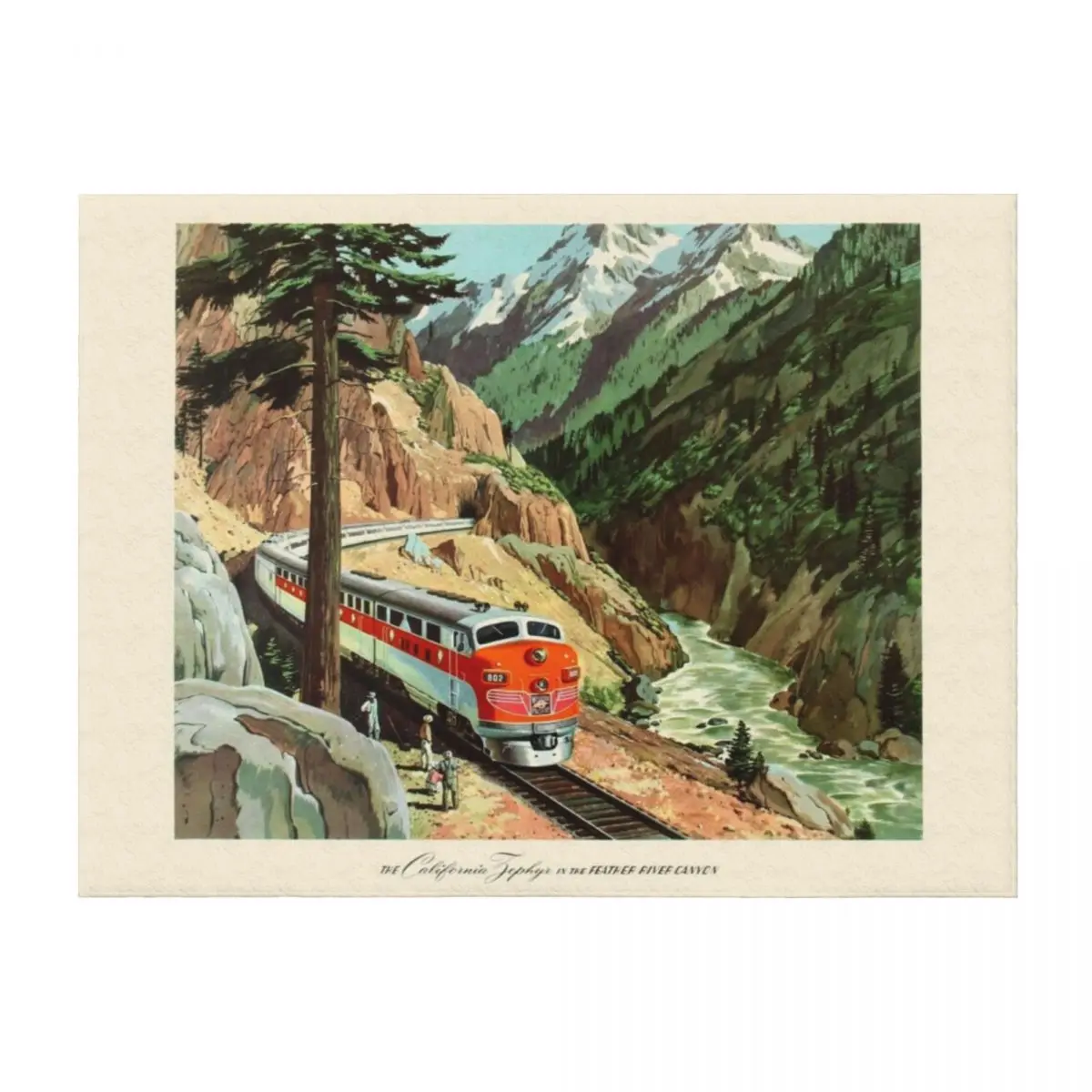 

Califronia Zephyr Poster Throw Blanket Beach Thermal Luxury Decorative Sofas Blankets