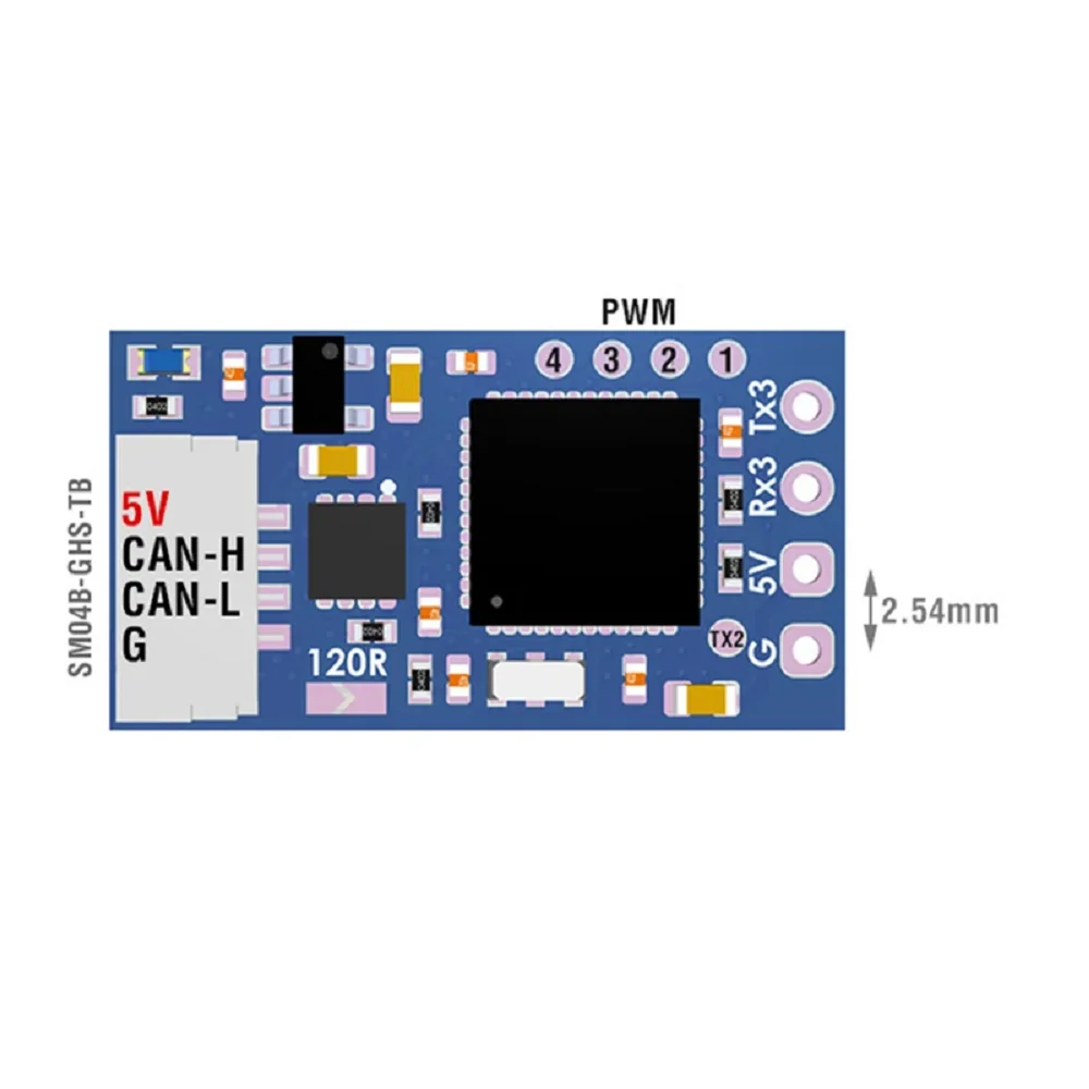 

MATEK CAN-L4-RC STM32L431 MCU AP_PERIPH CAN RC INPUT ADAPTER CAN Receiver for RC Model Airplane