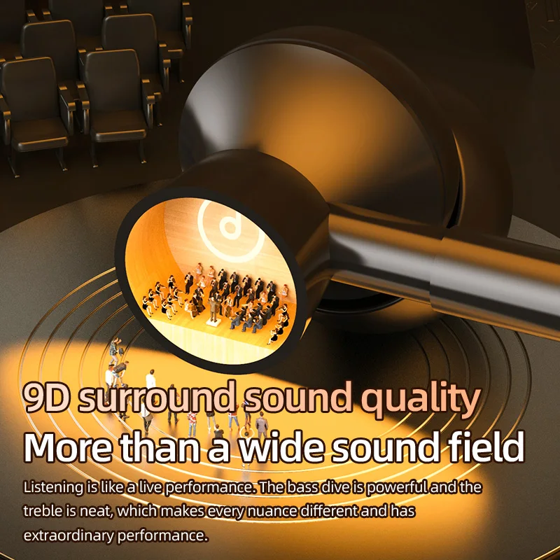 BT-8 Wireless Bluetooth Earphones Sports Headphones Card Insertion Digital Display Noise Cancelling Headset HiFi Music Earbuds