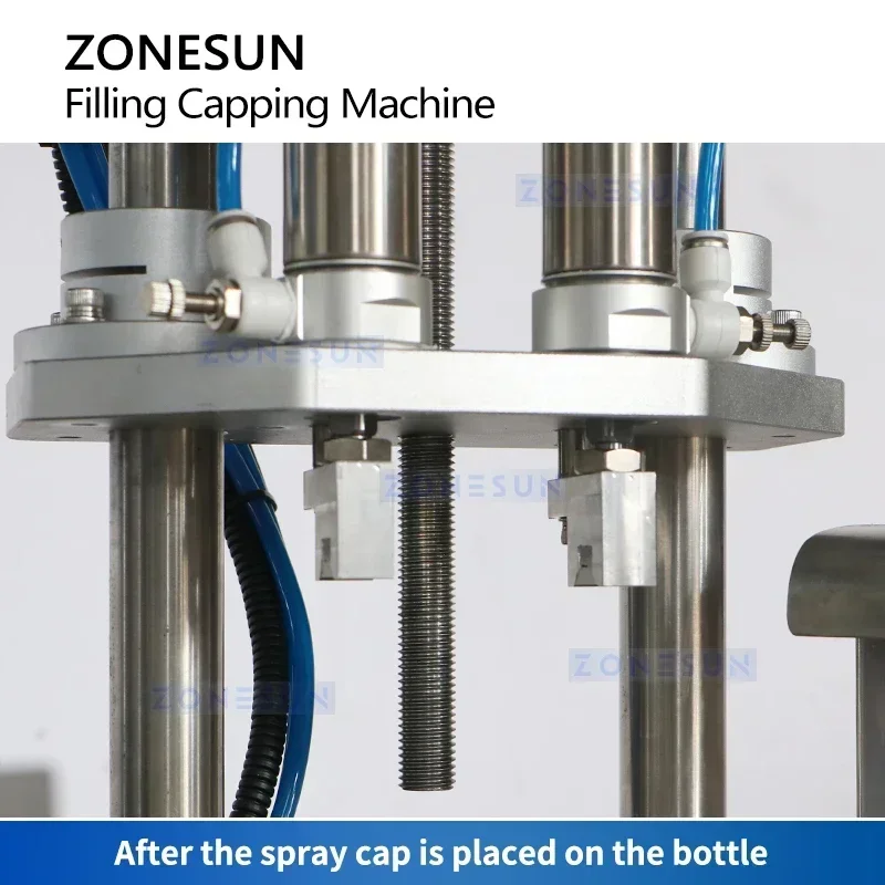 ZONESUN ZS-AFC6P Confezionatrice automatica per profumo tascabile Attrezzatura per riempimento e tappatura di fragranze, pompa peristaltica