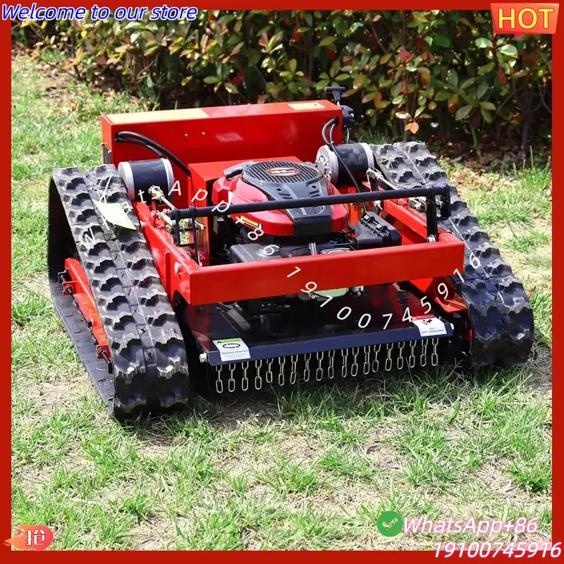CE Cheapest Price of Crawler Walking Grass Cutter 7.5hp 196CC HT550 Remote Control Crawler Lawn Mower With