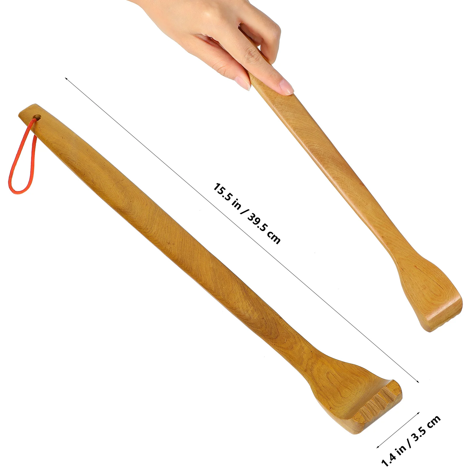 Wooden Back Scratcher Massager Rustproof Body Scratching Stick For Travel Storage Hook Shoulder Scraper
