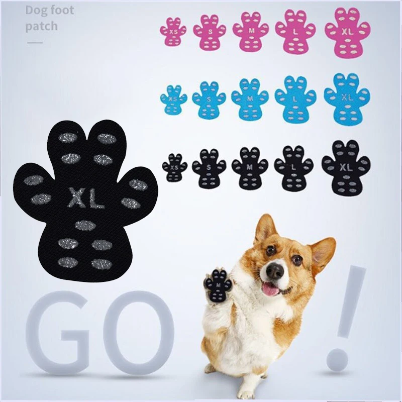 

32PCS Dog Foot Sticker Dog Paw Protectors Anti- Slip Grip Pads One-off Dog Shoe Foot Patches Anti-scalded Dust Dog Shoe-pad