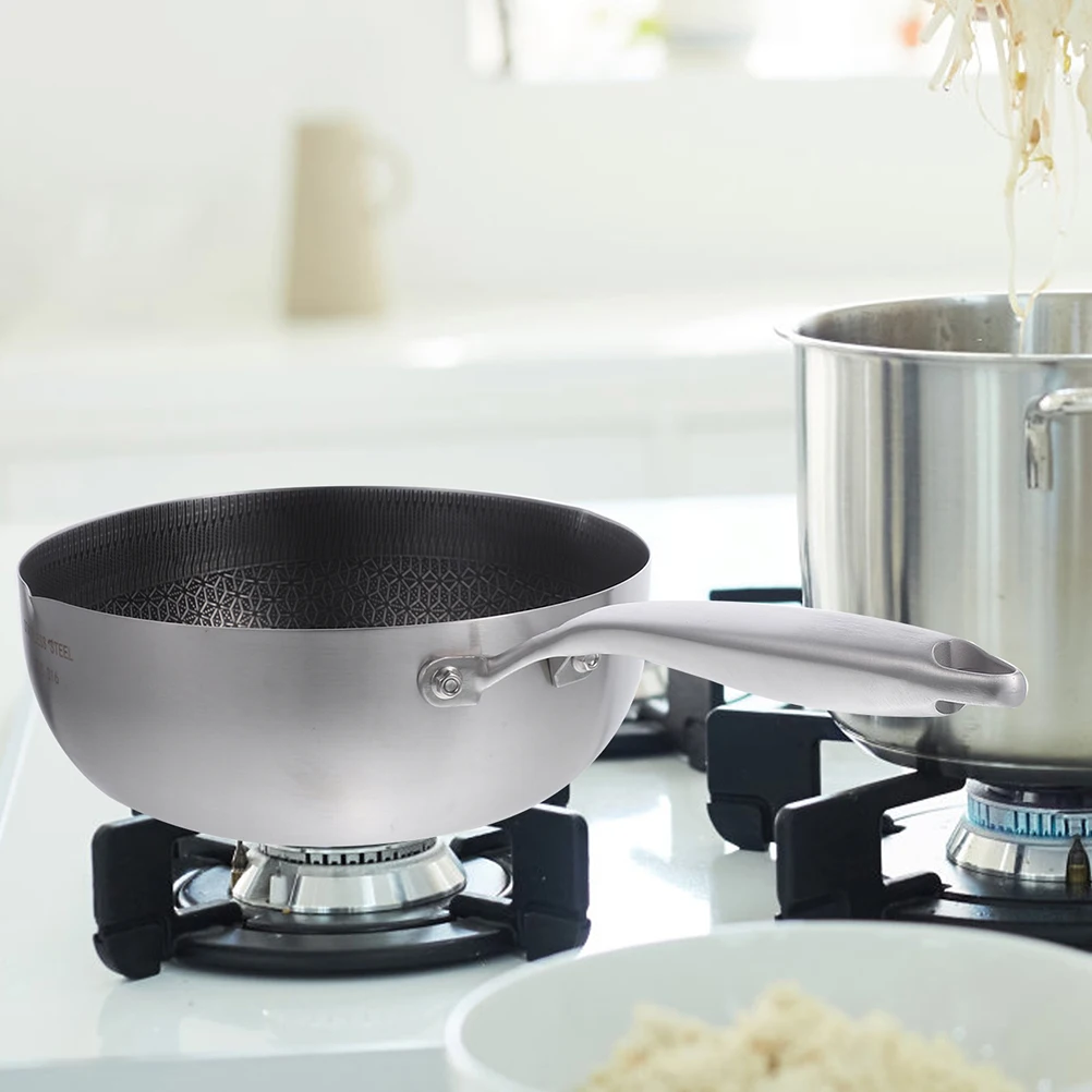 

1 шт., кастрюля из нержавеющей стали, 28 см, сотовая кастрюля с антипригарным покрытием для использования на кухне, посуда для жарки яиц с крышкой, металлическая сковорода