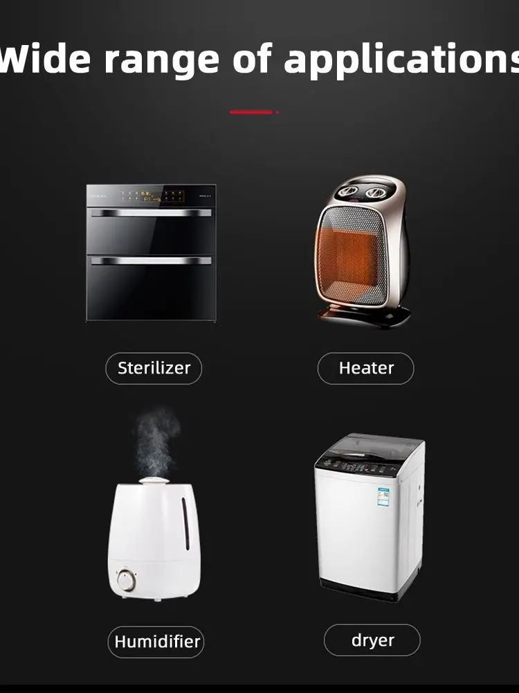 Constant-Temperature Air Heater, PTC Heating Element, 12V 120W, 100W, 24V 200W Ceramic Heater with Heat-Conducting Fan
