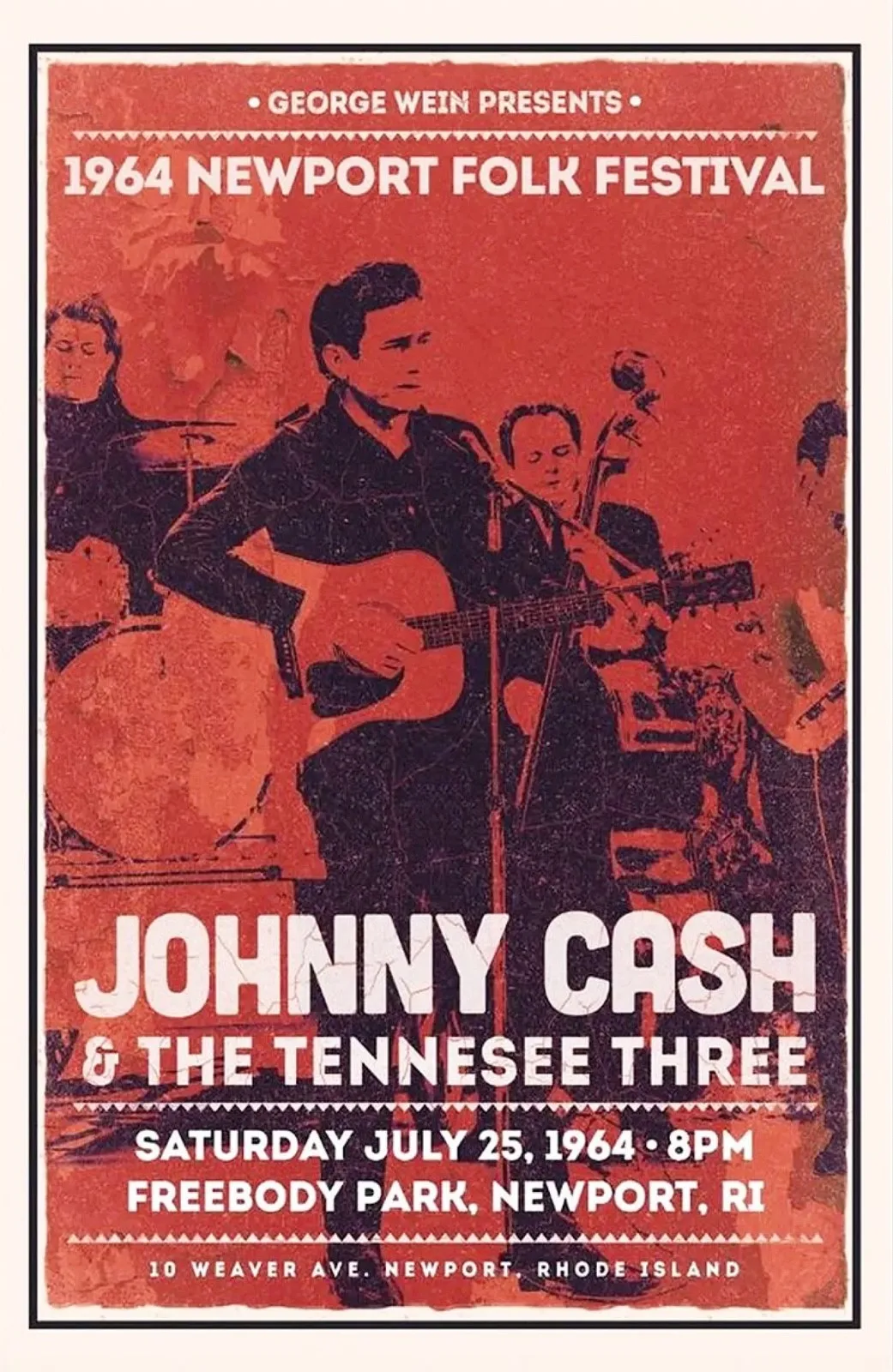 JOHNNY CASH FOLSOM STATE PRISON CONCERT Posters Wall Art Rome Decoration