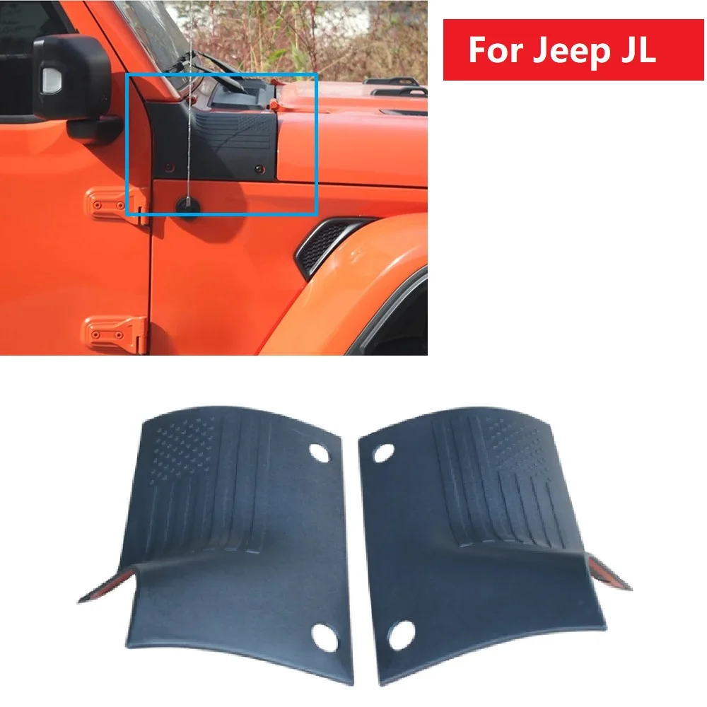 Car Cowl Body Armor Outer Engine Hood Cowling Cover Guard For Jeep Wrangler JL Gladiator JT 2018-2019