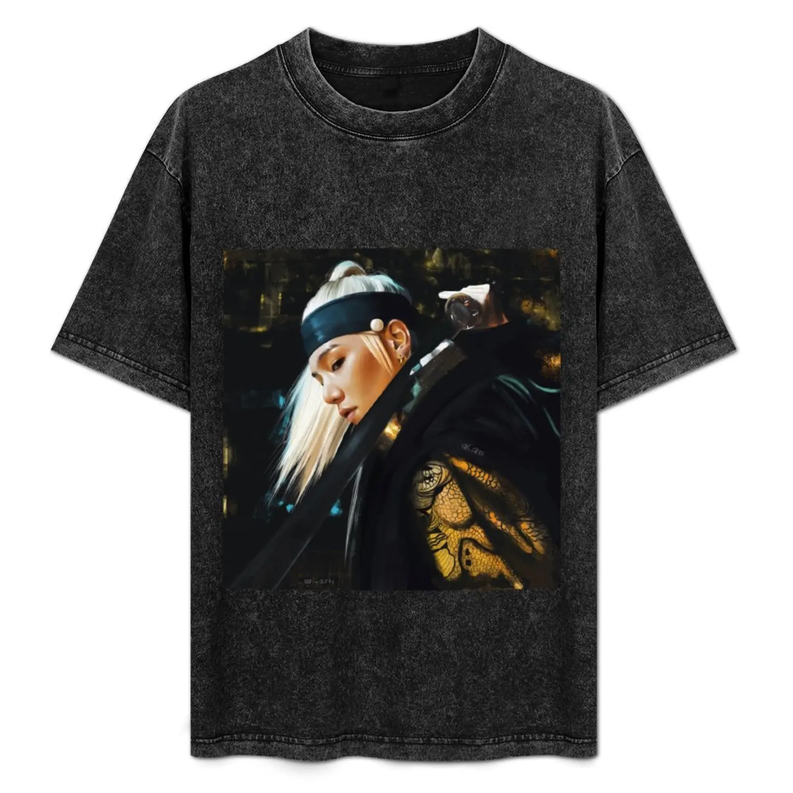 

king T-Shirt summer shirt shirts graphic tees blue lock Man t-shirt men clothings