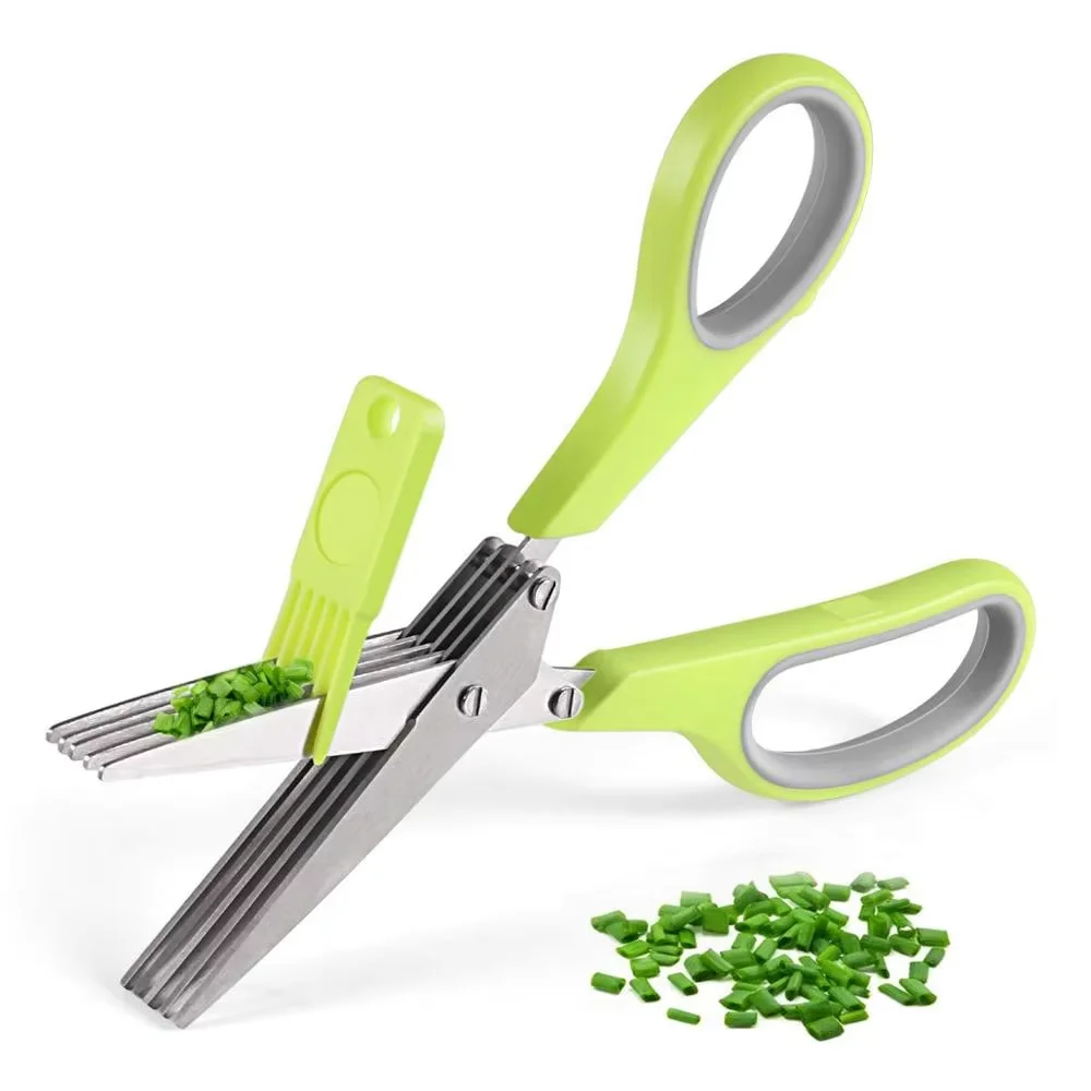 5 Blade Herb Scissors for Onion
