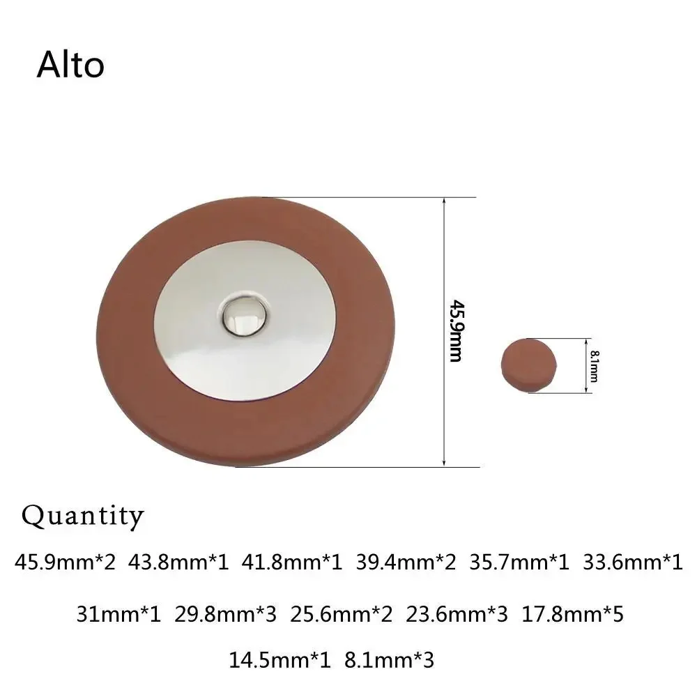 SLADE منصات الساكسفون ألتو/تينور/سوبرانو ساكس زر منصات جلدية الساكسفون آلات النفخ الموسيقية أجزاء وملحقاتها #2