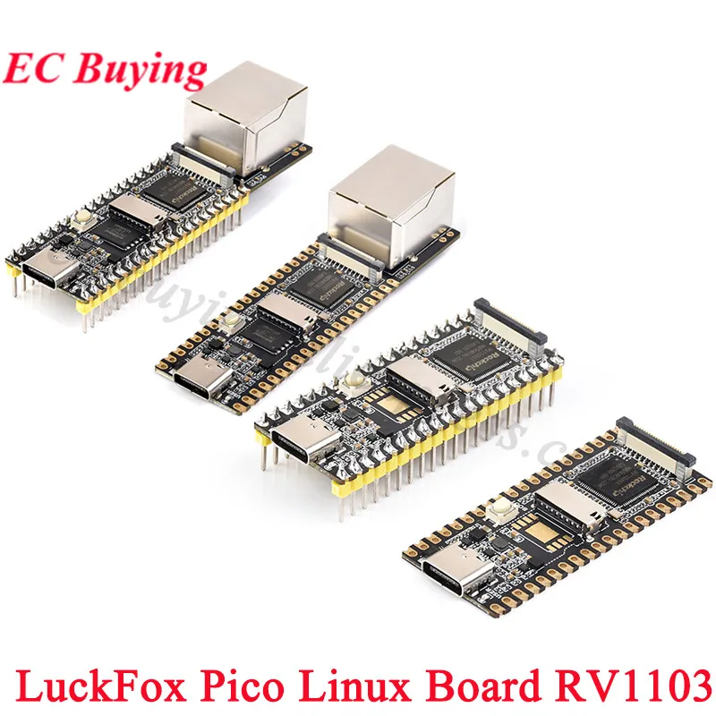 LuckFox Pico Linux Development Board RV1103 Rockchip AI ARM Cortex-A7 with Network Port Better Than Raspberry Pi Pico Module