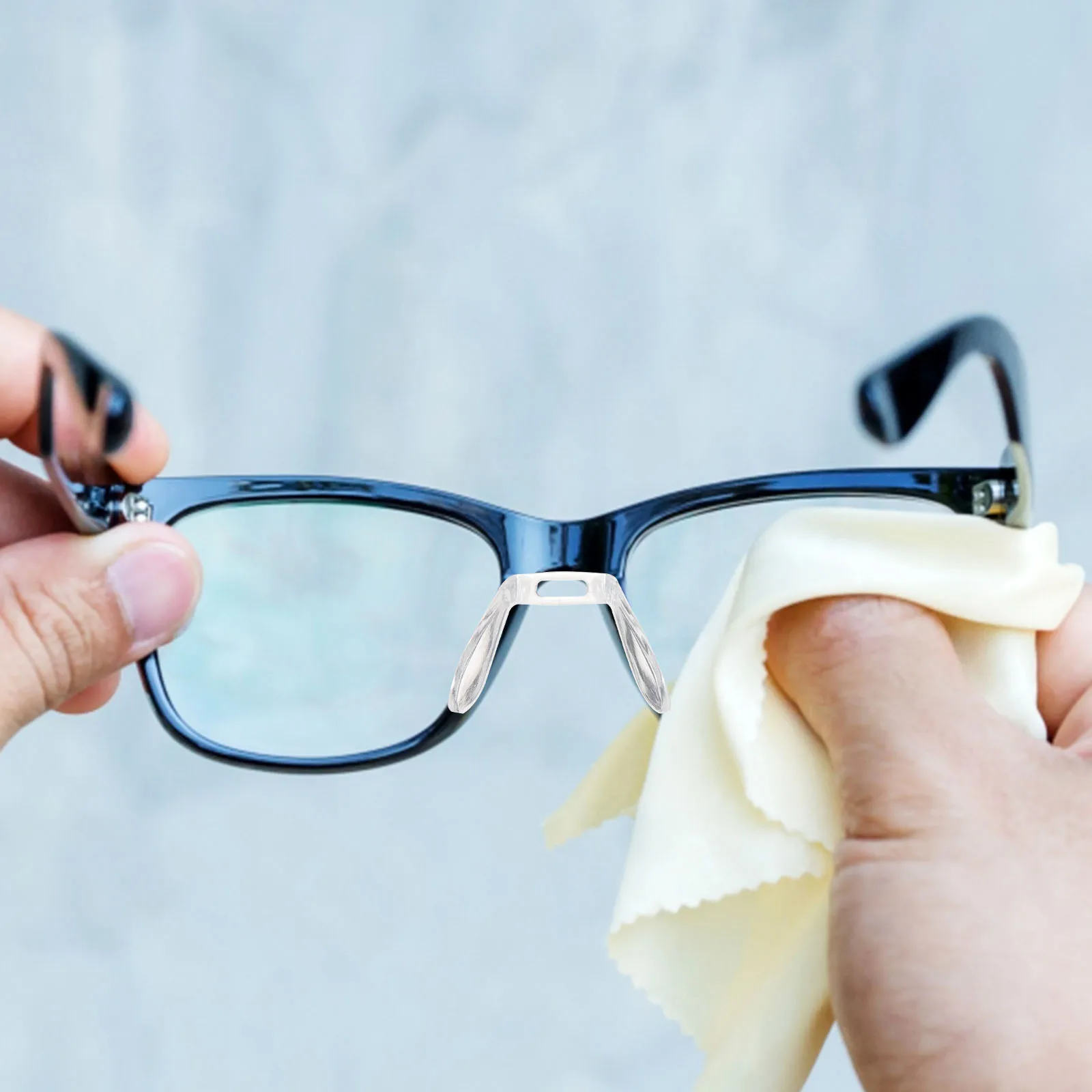 

4pcs Glasses Nose Pads piece Cushion Support Replaceable Hard Plastic 55x15mm Non slip Eyeglass for glasses