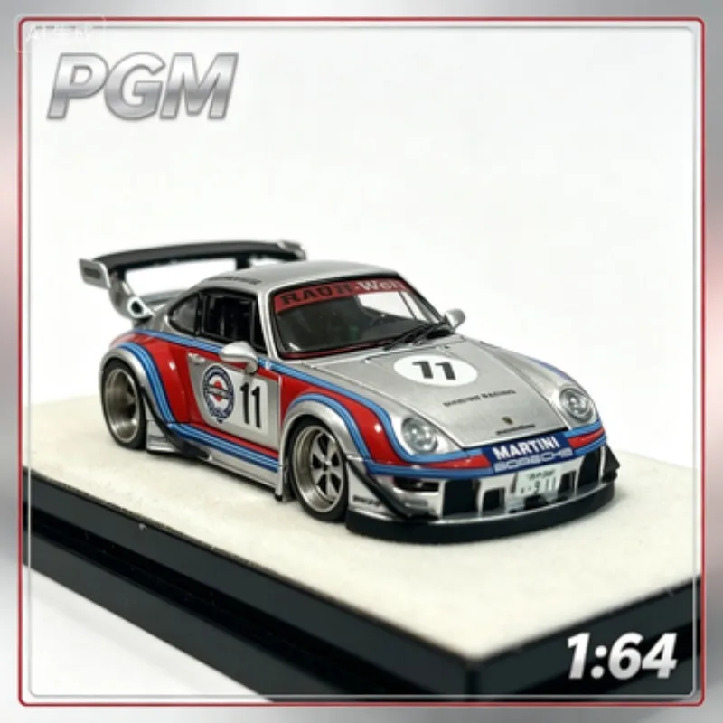 

PGM 1:64 Super Sports Car Martini #11, Cast Aluminum Model, Gift for Males, High-end Static Collection Piece for Adults.