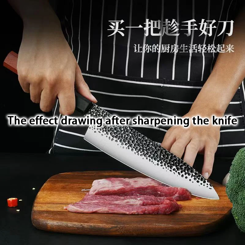 UPgrade Rolling Knife Sharpener Kit with 15/20° Angle Magnetic Roller Sharpeners 240-10000# Grindstone Kitchen Sharpen Accessory