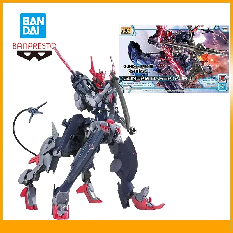

Original and Genuine Bandai Banpresto Gudam Breaker Battlouge Bandai Spirits Hg GbbGundam Barbataurus Anime Action Figures Model