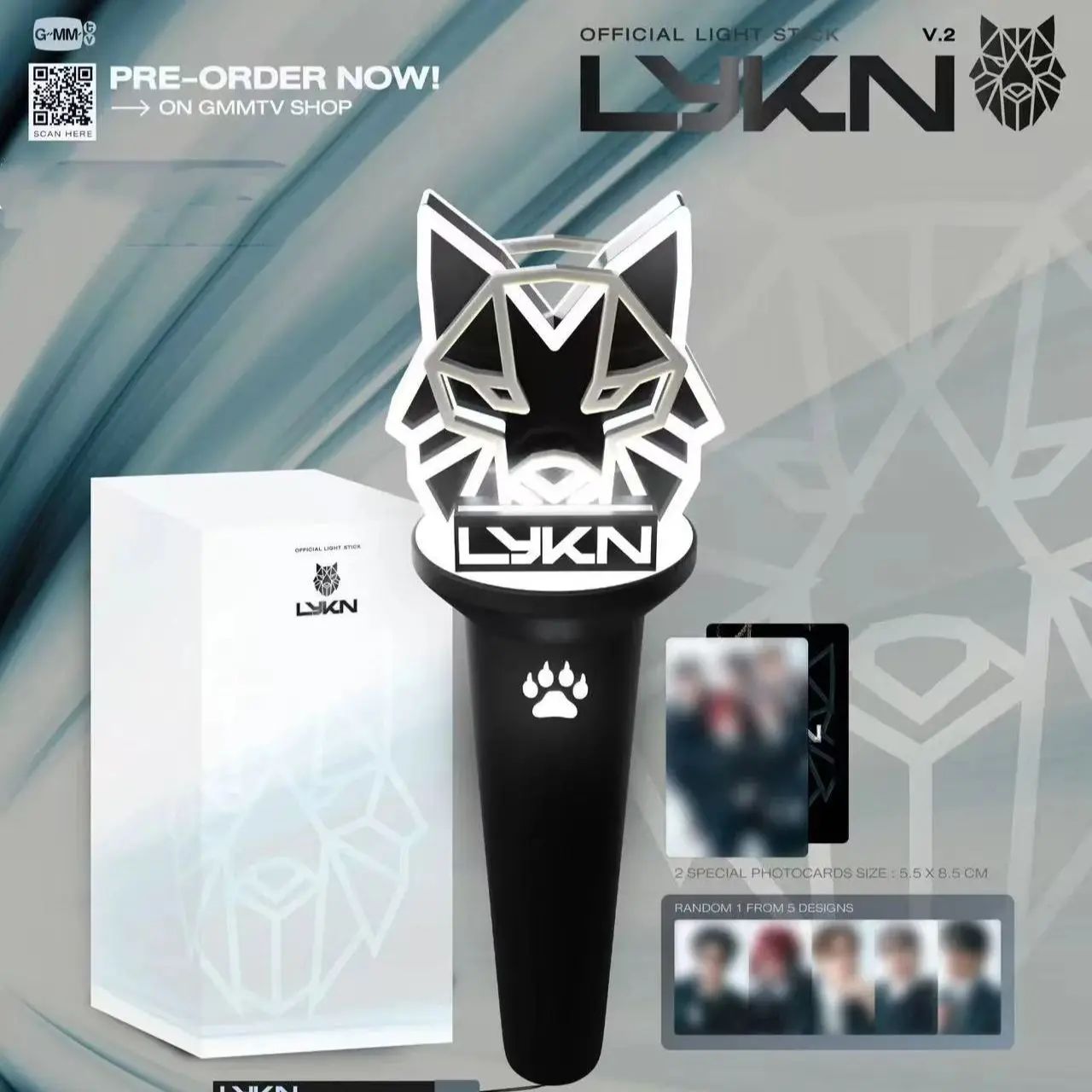 Bâton lumineux Lykn officiel avec carte photo, pré-vente, nouvel arrivage 2025