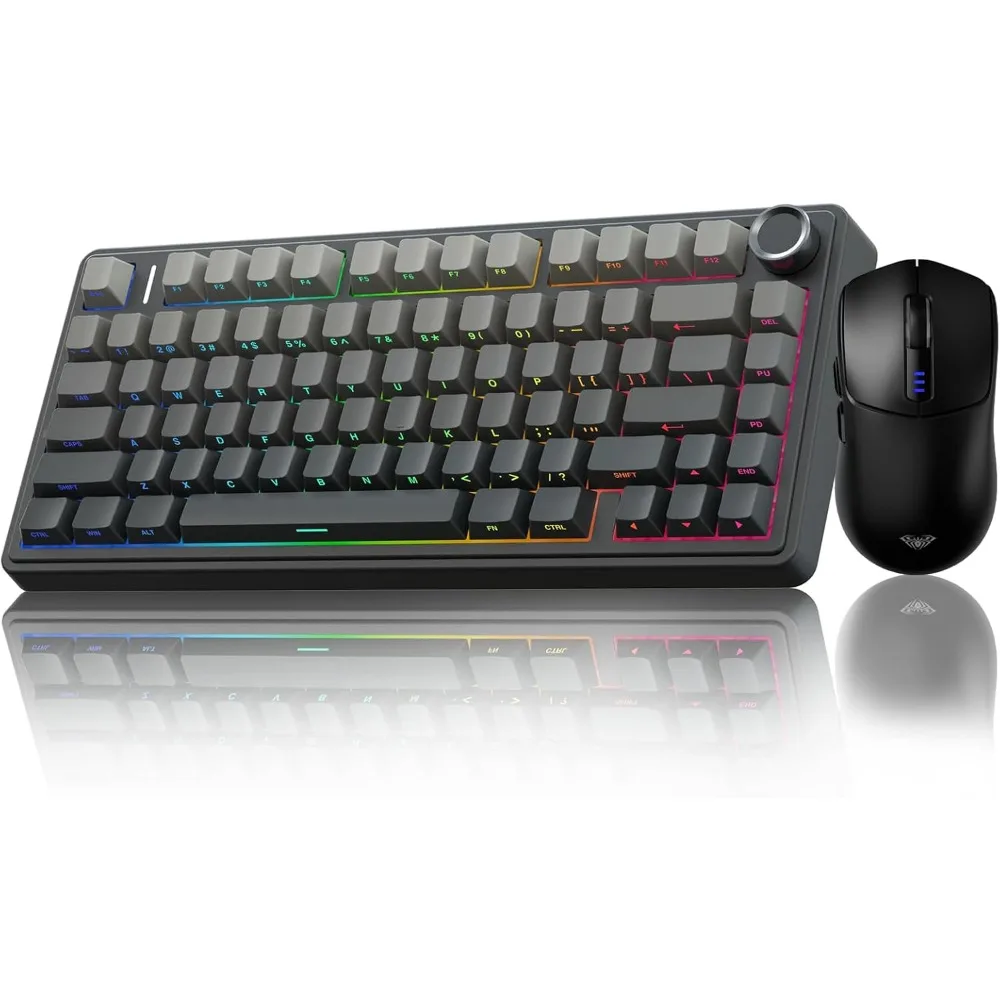 Wireless Keyboard and Mouse Combo, Mechanical Keyboards, Custom Keyboard and Wireless Gaming Mouse Set