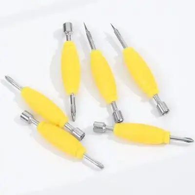Tournevis de touche à double pointe, Mini outil métallique pour la réparation du bout des doigts, accessoires de Skateboard, outils manuels 6 pièces