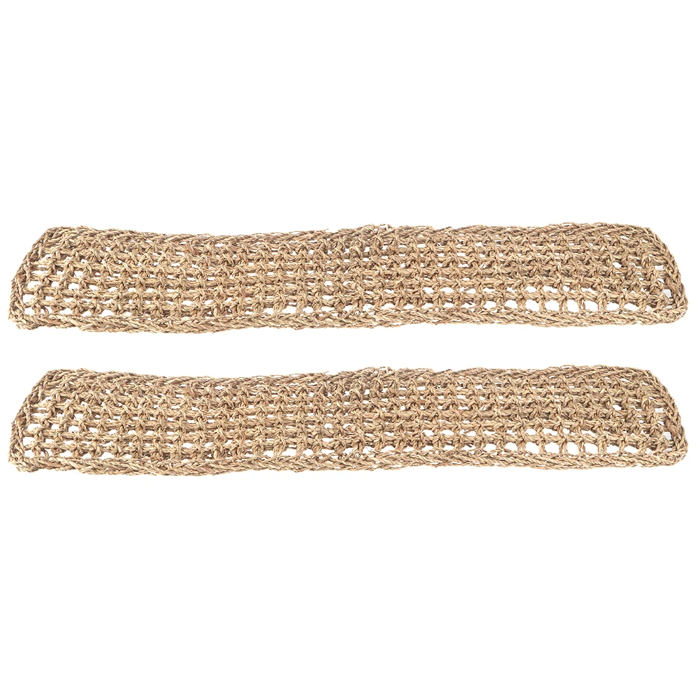 

2pcs Pet Seagrass Cushions Durable Large Size Gecko Nests Reptile Hammock Lizard Lounger Tank Accessories Mats Pet Supplies