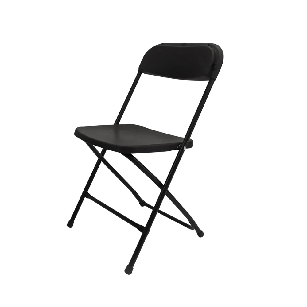 Commercial stackable black folding chair wedding party events home hotel folding chair