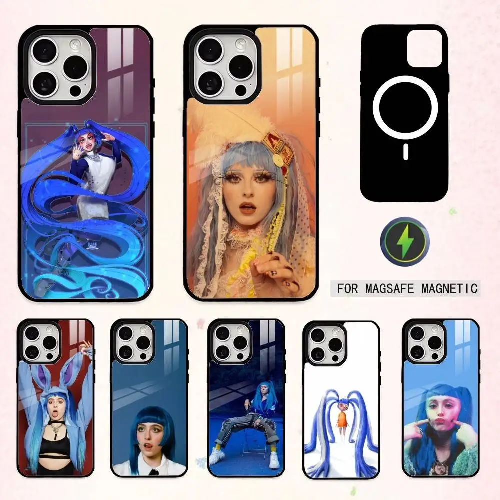 

Raper A-Ashnikko S-Smoochies Phone Case For iPhone17,16,15,14,13,12,11 Plus,Pro Max Magnetic For Magsafe Wireless Charging