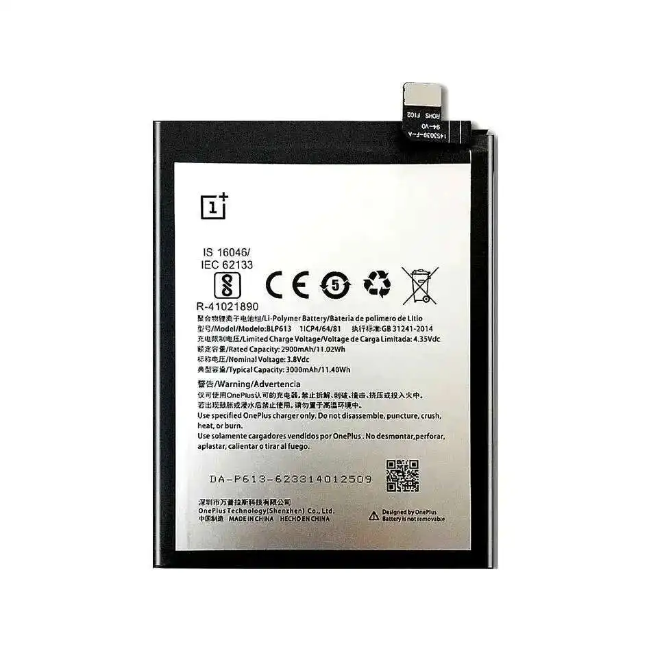 BLP613 Per Oneplus 3 One Plus Tre Batteria per telefono cellulare ad alta compatibilità da 2900 mAh