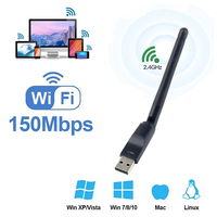 150Mbps Mini USB WiFi Adapter MT7601 RTL8188 Wireless Network Card wifi Receiver Dongle 802.11 b/g/n for PC Laptop Windows 2.4G