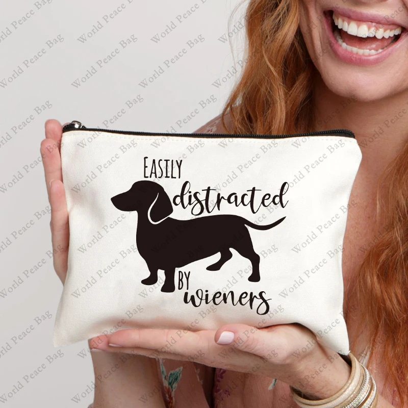 1pc Dachshund gifts,Dachshund Makeup Bag,Dachshund Gifts for Women,Dachshunds Cosmetic Makeup Bag,Wiener Dog Gifts