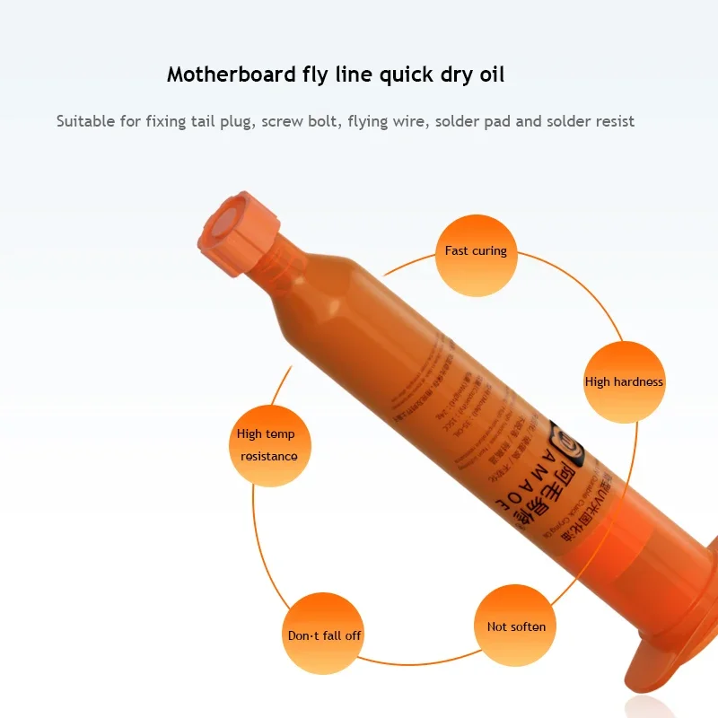 Amaoe Quick-Drying Soil UV Curable Ink 3S Fast Curing Soldering Paste Flux For Phone PCB Board Flying Wire Welding Maintenance