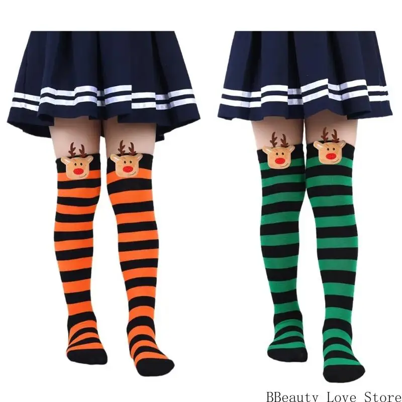 Skarpety zakolanówki świąteczne podkolanówki długie skarpetki do butów Cosplay pończochy