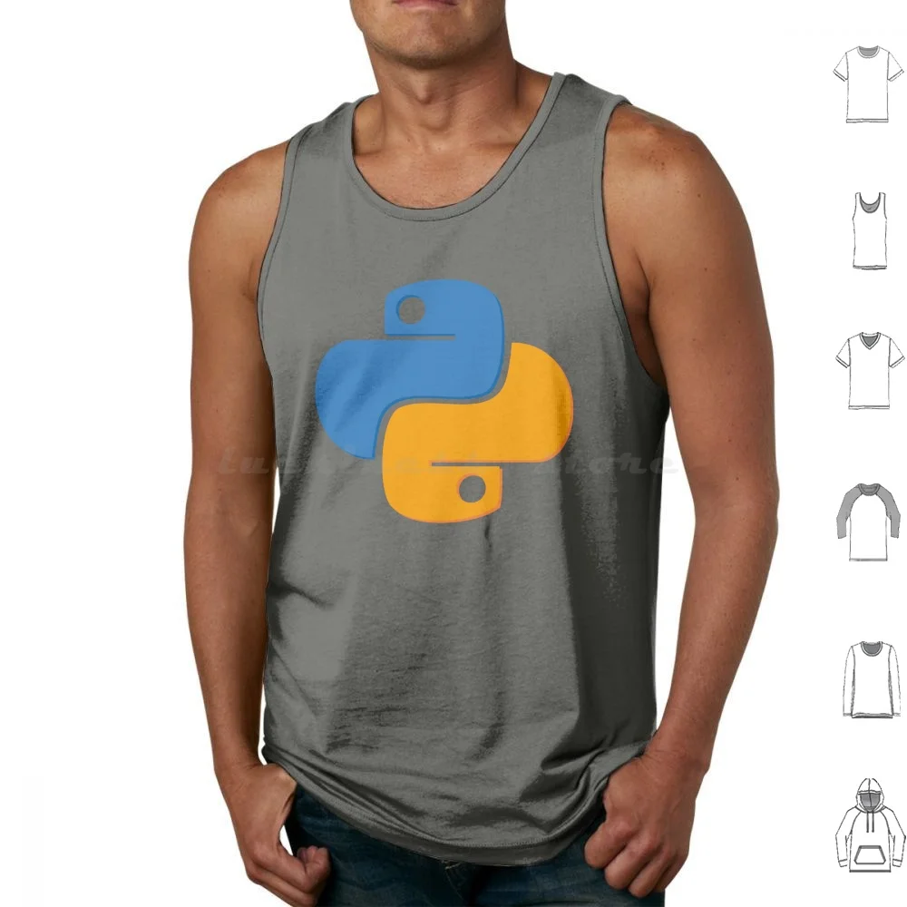 سترة My Python Tank Tops بدون أكمام Python Back End Development Language Informatic Nerd Geek Computer App Aplicativo #1