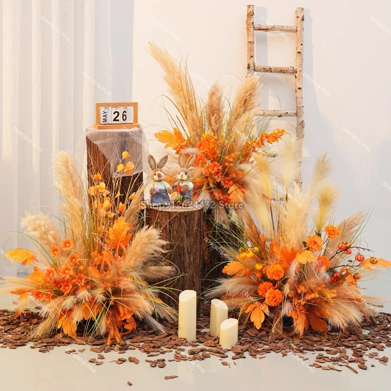 

Коричневая пампа-пульс, свадебный пол, цветочная композиция, арка, декор, подвесной цветок, центральные детали для пола, шар, витрина, цветочный