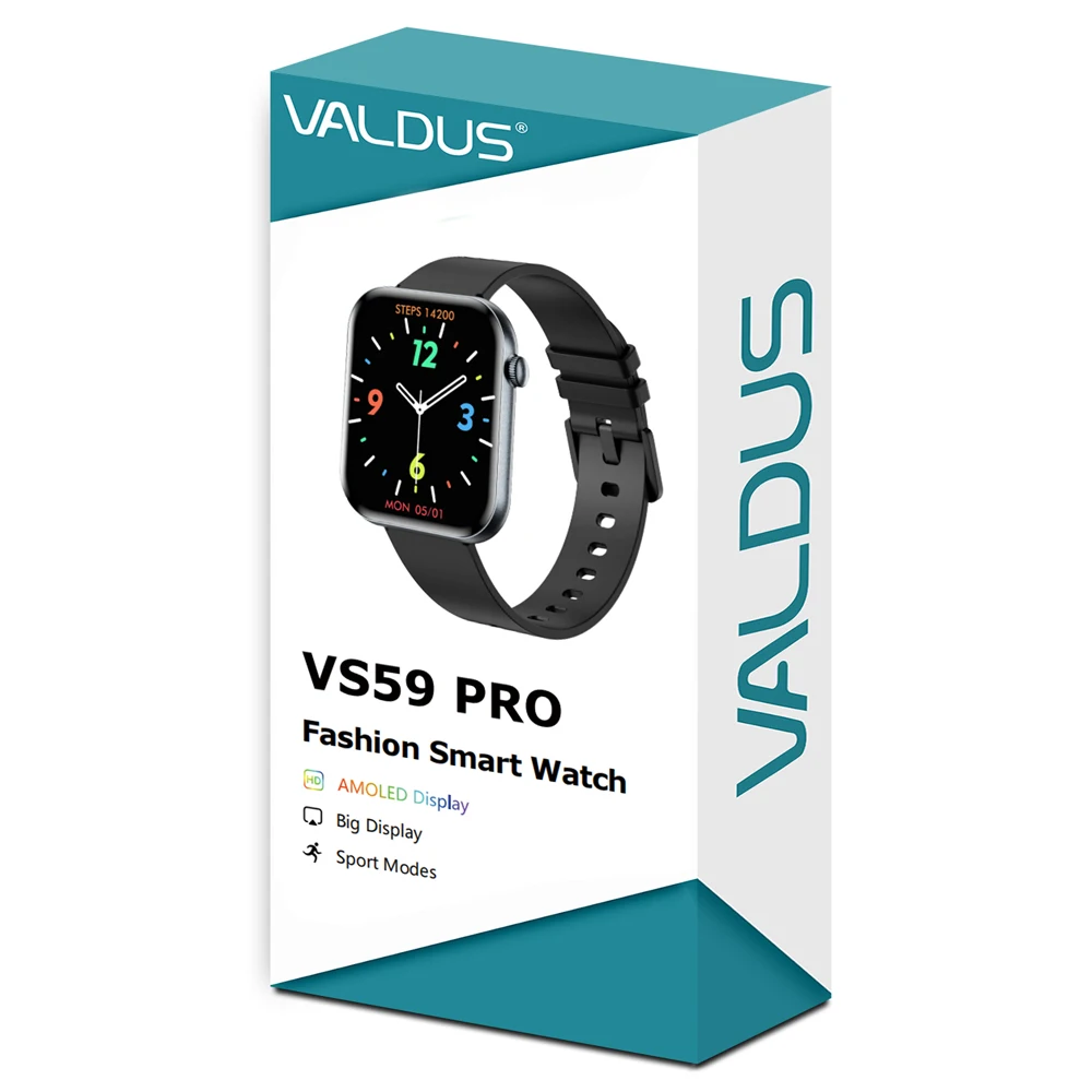 VALDUS 2025 جديد VS59 Pro Smartwatch الرجال النساء مساعد صوتي بلوتوث دعوة معدل ضربات القلب رقيقة جدا المعادن AMOLED ساعة ذكية