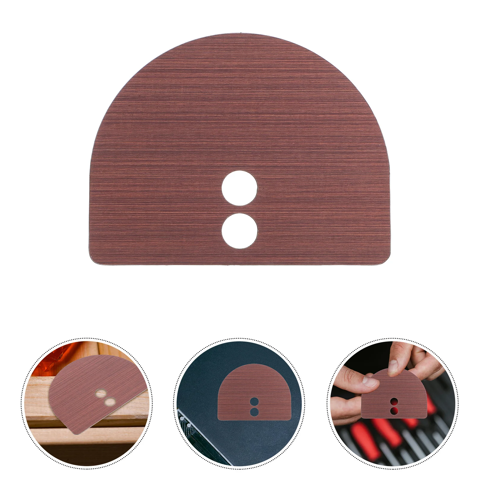 2 قطعة سبائك الزنك مقاوم للماء قفل ببصمة الإصبع لوحة حشو مكافحة سرقة ثقب الباب مانع للوحة تثبيت الأمن