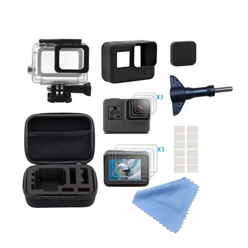 Fhx-14ra Waterproof Housing Case for GoPro Hero 7 Silver White Diving Underwater Dive Bag Cover Filter Accessories