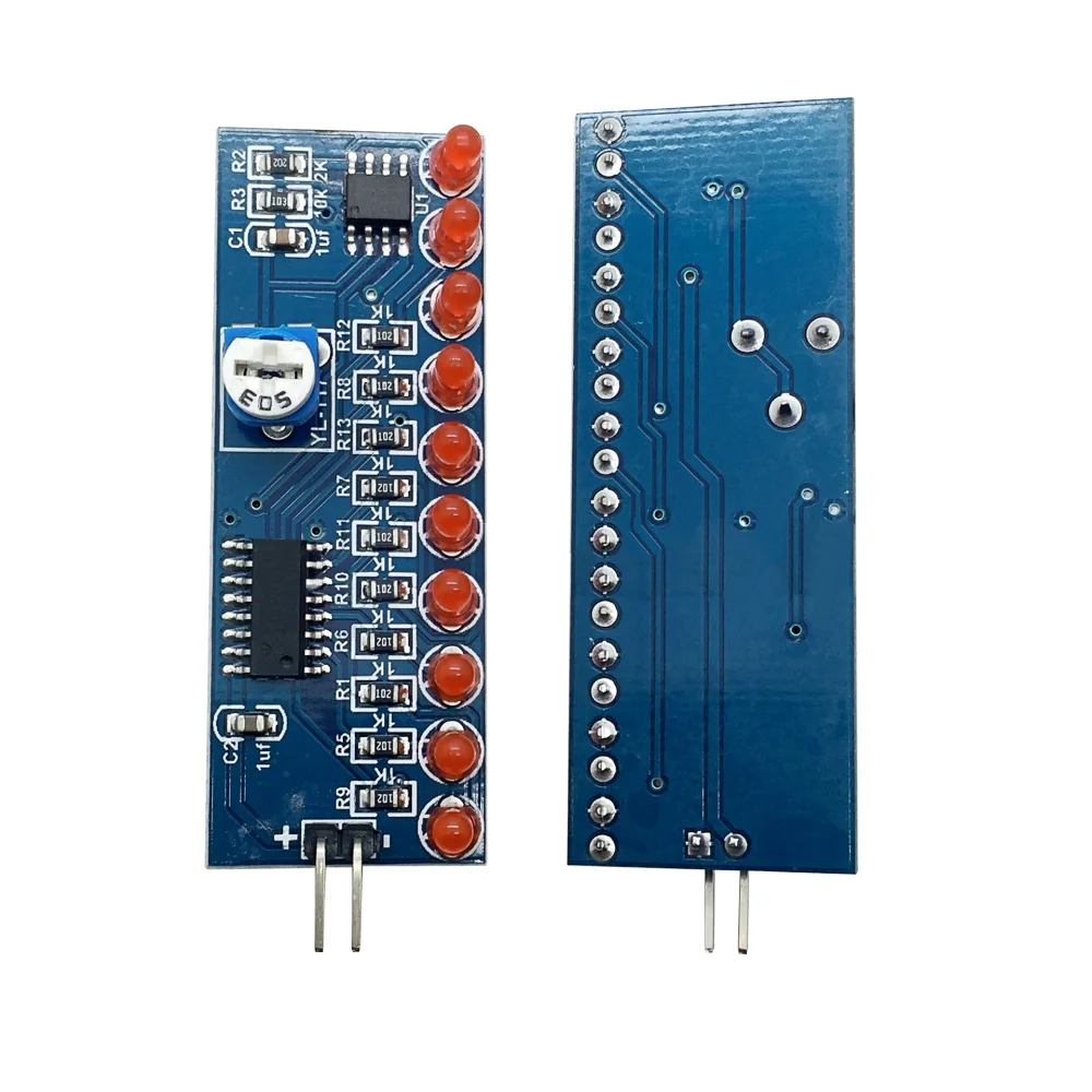 NE555+CD4017 Рабочий светодиодный потоковый светодиодный светильник Электронный производственный комплект DIY Kit (разобранный) Напряжение источника питания: 2,5-14,5 В