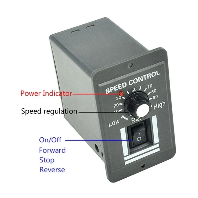A5YD Motor Speed Controller High Power Drive Module 12V-60V 10A Speed Controller Reversible Switch Regulator Du
