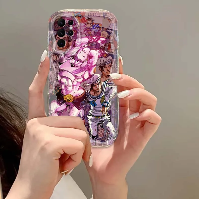 Etui na telefon Cool JoJos Bizarre Adventure do Samsung S25 S24 S23 S22 S21 S20 A04 A05s A05 A06 Ultra Plus FE 5G Wave Oil