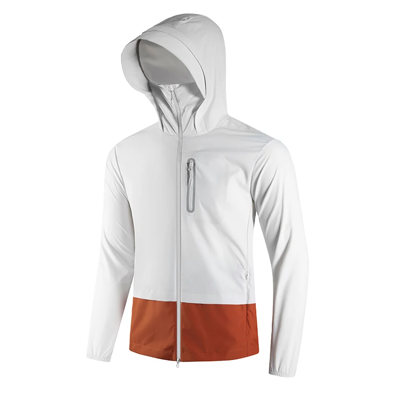 

Men's Daily UV Defense Jacket - UPF50+ Windproof & Water Resistant Hooded Windbreaker for Commute, City Outings XS-3XL