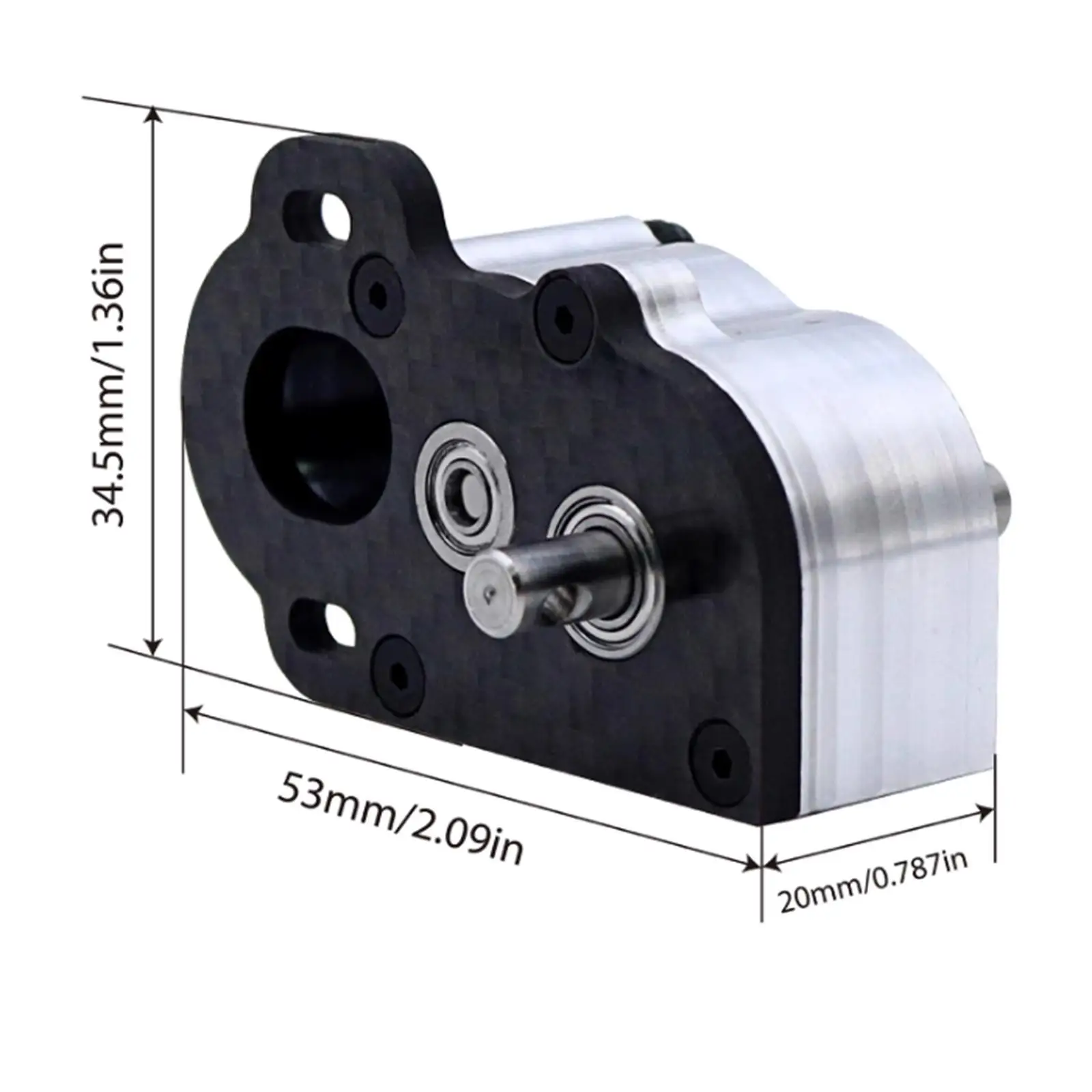Transmission Gearbox SCX10 III Easy to Install Multifunction for 1:10Scale Rigs