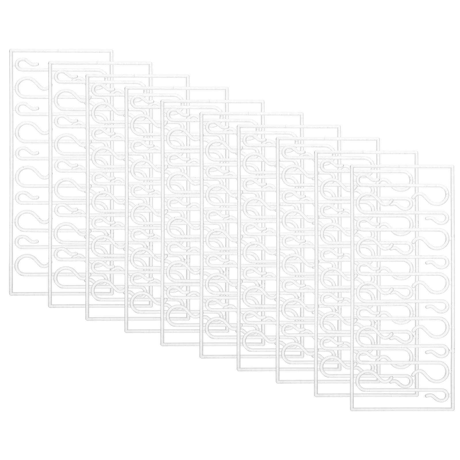 

100Pcs Christmas Tree Hanging Hooks Plastic Ornament Hangers Xmas Ball Stockings Decoration Supplies Ornament Hooks