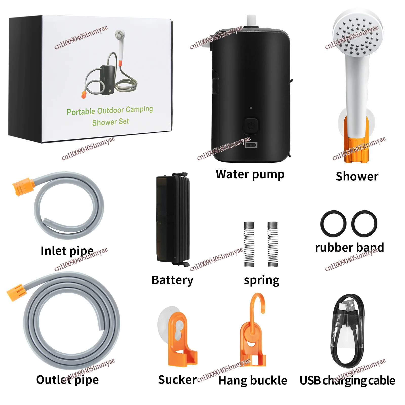Portable Shower Electric Shower Outdoor Camping Rechargeable Bath Artifact Camping Shower New