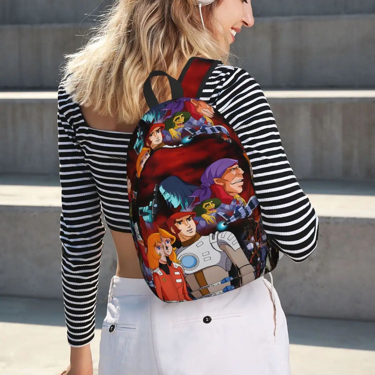 Comet Crew Accessories Captain Future Student Backpack School Bag Hiking Travel Daypack for Men Women Bookbag Shoulder Bags