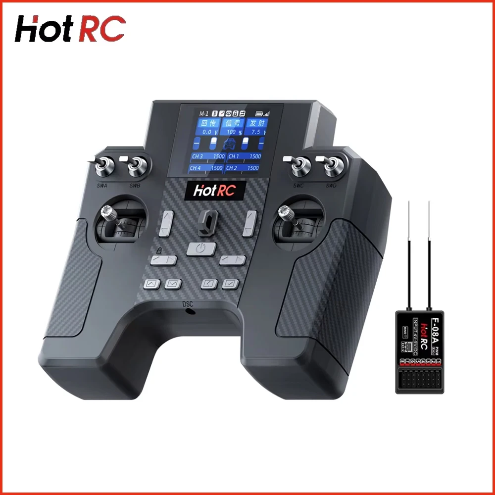 

Hotrc Hot RC HT-8A HT8A 2,4 ГГц 8CH 2S FHSS Пульт дистанционного управления F-08A F08A Приемник