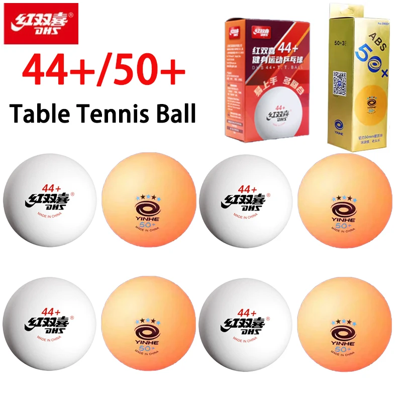 

DHS 44+ 50+ Супер большие мячи для настольного тенниса из АБС-материала со швами для пинг-понга для фитнес-тренировок и развлекательных мячей