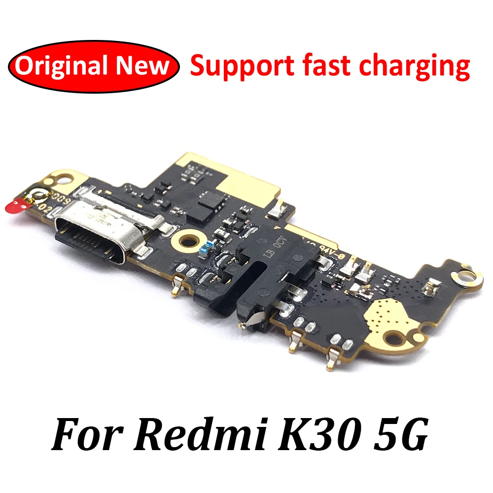 

5PCS Lots USB Micro Charger Charging Port Dock Connector Microphone Board Flex Cable Original New For Xiaomi Redmi K30 5G Parts